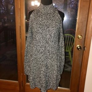 Express Cold Shoulder Sweater Dress XS